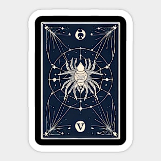 Spider Tarot Card Reader Astrology Occult Sticker